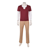 One Piece Live-Action Cosplay Costume Sanji Red Outfit Adult Male Halloween Carnival Costume