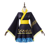 One Piece Live-Action Cosplay Costume Trafalgar D. Water Law Black Kimono Adult Female Halloween Carnival Costume