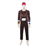 One Piece Live-Action Cosplay Costume Usopp Brown Outfit Adult Male Halloween Carnival Costume