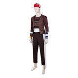One Piece Live-Action Cosplay Costume Usopp Brown Outfit Adult Male Halloween Carnival Costume