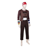 One Piece Live-Action Cosplay Costume Usopp Brown Outfit Adult Male Halloween Carnival Costume