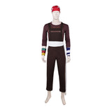 One Piece Live-Action Cosplay Costume Usopp Brown Outfit Adult Male Halloween Carnival Costume