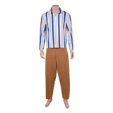 One Piece Live-Action Cosplay Costume Usopp White Outfit Adult Male Halloween Carnival Costume