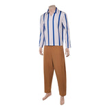 One Piece Live-Action Cosplay Costume Usopp White Outfit Adult Male Halloween Carnival Costume