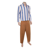 One Piece Live-Action Cosplay Costume Usopp White Outfit Adult Male Halloween Carnival Costume