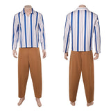 One Piece Live-Action Cosplay Costume Usopp White Outfit Adult Male Halloween Carnival Costume
