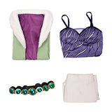 One Piece Live-Action Cosplay Costume Vivi Miss Wednesday Green Outfit Adult Female Halloween Carnival Costume