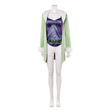 One Piece Live-Action Cosplay Costume Vivi Miss Wednesday Green Outfit Adult Female Halloween Carnival Costume