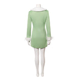 One Piece Live-Action Cosplay Costume Vivi Miss Wednesday Green Outfit Adult Female Halloween Carnival Costume
