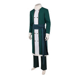 One Piece Live-Action Cosplay Costume Zorro Green Outfit Adult Male Halloween Carnival Costume
