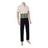 One Piece Live-Action Cosplay Costume Zorro White Outfit Adult Male Halloween Carnival Costume