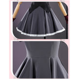 Oshi no Ko Cosplay Costume Rubii Hoshino Black Dress Adult Female Halloween Carnival Costume