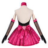 Overwatch 2 Cosplay Costume D.VA Nocturna Black Pink Dress Adult Female Halloween Carnival Costume