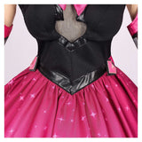 Overwatch 2 Cosplay Costume D.VA Nocturna Black Pink Dress Adult Female Halloween Carnival Costume