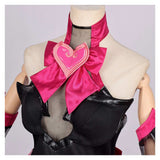 Overwatch 2 Cosplay Costume D.VA Nocturna Black Pink Dress Adult Female Halloween Carnival Costume