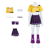 Overwatch 2 Loverwatch Cosplay Costume Juno Yellow Too with Purple Skirt Adult Female Halloween Carnival Costume