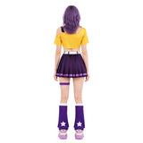 Overwatch 2 Loverwatch Cosplay Costume Juno Yellow Too with Purple Skirt Adult Female Halloween Carnival Costume