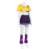 Overwatch 2 Loverwatch Cosplay Costume Juno Yellow Too with Purple Skirt Adult Female Halloween Carnival Costume