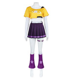 Overwatch 2 Loverwatch Cosplay Costume Juno Yellow Too with Purple Skirt Adult Female Halloween Carnival Costume