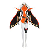 Overwatch Cosplay Costume Anran Ye Orange Outfit Adult Female Halloween Carnival Costume