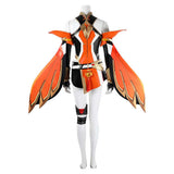 Overwatch Cosplay Costume Anran Ye Orange Outfit Adult Female Halloween Carnival Costume