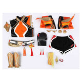 Overwatch Cosplay Costume Anran Ye Orange Outfit Adult Female Halloween Carnival Costume