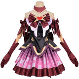 Overwatch Cosplay Costume Juno Black and Red Heart of Hope Magical Girl Myth Skin Adult Female Halloween Carnival Costume
