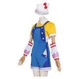 Overwatch OW Juno Women Hello Kitty Blue Outfit Adult Female Halloween Carnival Costume