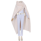 Padme Amidala Cosplay Costume White Outfit Adult Female Halloween Carnival Costume
