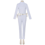 Padme Amidala Cosplay Costume White Outfit Adult Female Halloween Carnival Costume