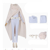 Padme Amidala Cosplay Costume White Outfit Adult Female Halloween Carnival Costume