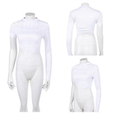 Padme Amidala Cosplay Costume White Top Adult Female Halloween Carnival Costume