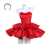 Perfect Blue Cosplay Costume Mima Kirigoe Red Dress Adult Female Halloween Carnival Costume