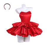 Perfect Blue Cosplay Costume Mima Kirigoe Red Dress Adult Female Halloween Carnival Costume