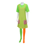 Pippi longstocking Cosplay Costume Pippi Green Outfit Adult Female Halloween Carnival Costume