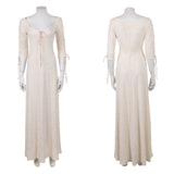 Pirates of the Caribbean Cosplay Costume Elizabeth Swann White Dress Adult Female Halloween Carnival Costume