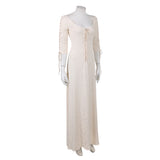 Pirates of the Caribbean Cosplay Costume Elizabeth Swann White Dress Adult Female Halloween Carnival Costume