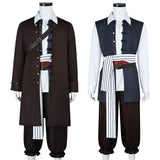 Pirates of the Caribbean Cosplay Costume Jack Brown Outfit Adult Male Halloween Carnival Costume