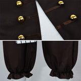Pirates of the Caribbean Cosplay Costume Jack Brown Outfit Adult Male Halloween Carnival Costume