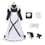 Playing Death Games to Put Food on the Table Cosplay Costume Aoi Maid Dress Adult Female Halloween Carnival Costume