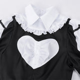 Playing Death Games to Put Food on the Table Cosplay Costume Momono Maid Dress Adult Female Halloween Carnival Costume