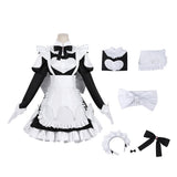 Playing Death Games to Put Food on the Table Cosplay Costume Momono Maid Dress Adult Female Halloween Carnival Costume