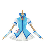 Pretty Cure Cosplay Costume Karen Minazuki Blue Dress Adult Female Halloween Carnival Costume