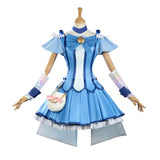 Pretty Cure Cosplay Costume Reika Aoki Women Blue Dress Adult Female Halloween Carnival Costume