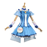 Pretty Cure Cosplay Costume Reika Aoki Women Blue Dress Adult Female Halloween Carnival Costume