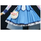Pretty Cure Cosplay Costume Reika Aoki Women Blue Dress Adult Female Halloween Carnival Costume