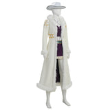 One Piece Live-Action Cosplay Costume Niko Robin White Outfit Adult Female Halloween Carnival Costume
