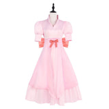 Pudding Cosplay Costume Pink Dress Adult Female Halloween Carnival Costume