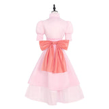 Pudding Cosplay Costume Pink Dress Adult Female Halloween Carnival Costume
