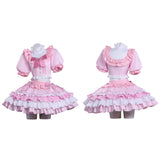 Puella Magi Madoka Magica Cosplay Costume Madoka Kaname  Pink Dress Adult Female Halloween Carnival Costume